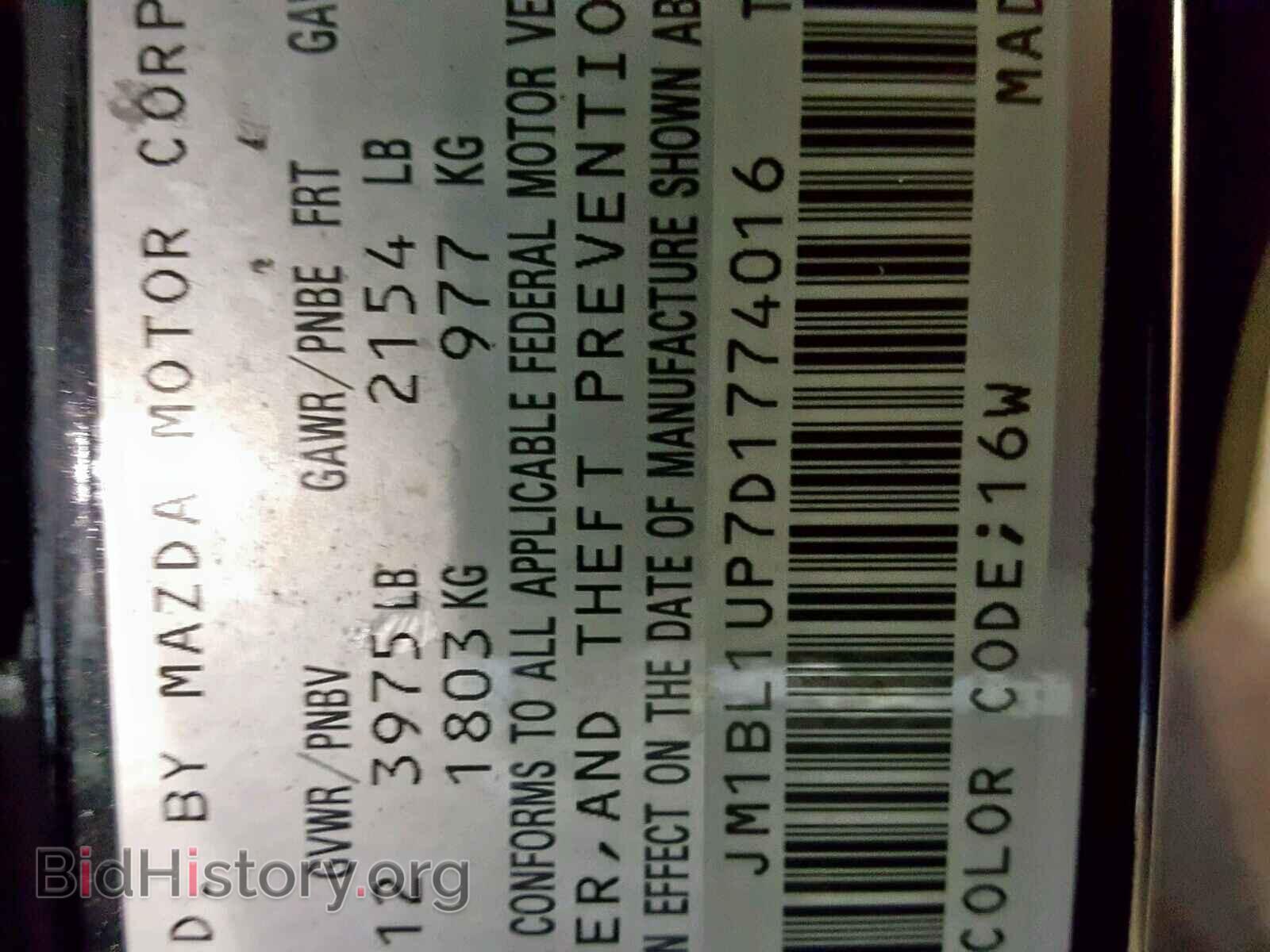 2013 MAZDA 3 - VIN: JM1BL1UP7D1774016 - Фото 10