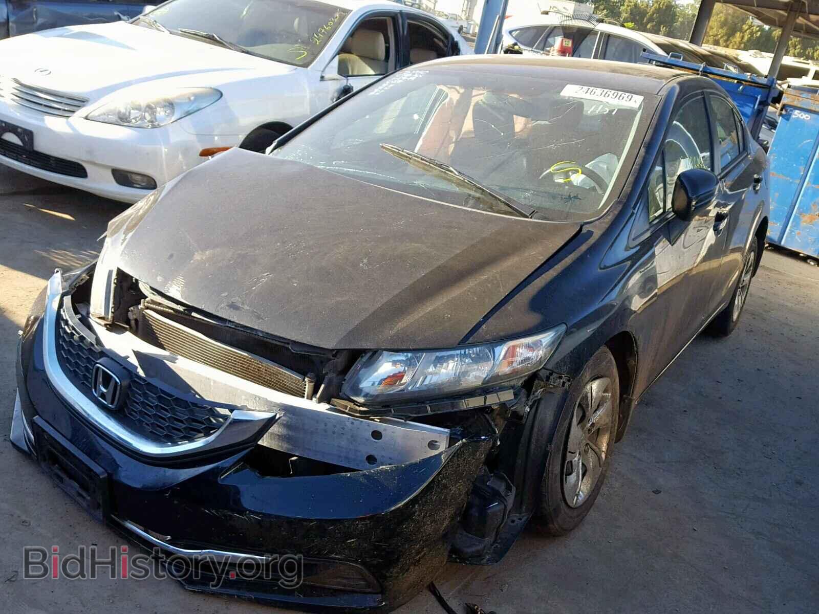 2014 HONDA CIVIC LX - VIN: 19XFB2F55EE022075 - Фото 2