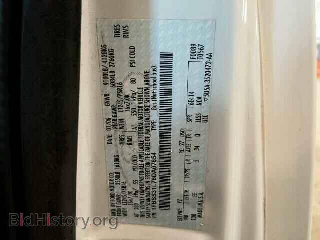2006 FORD ECONOLINE - VIN: 1FBSS31L76DA07854 - Фото 10