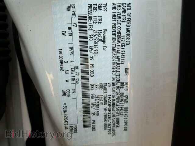 2014 FORD FOCUS - VIN: 1FADP3F22EL163168 - Photo 10