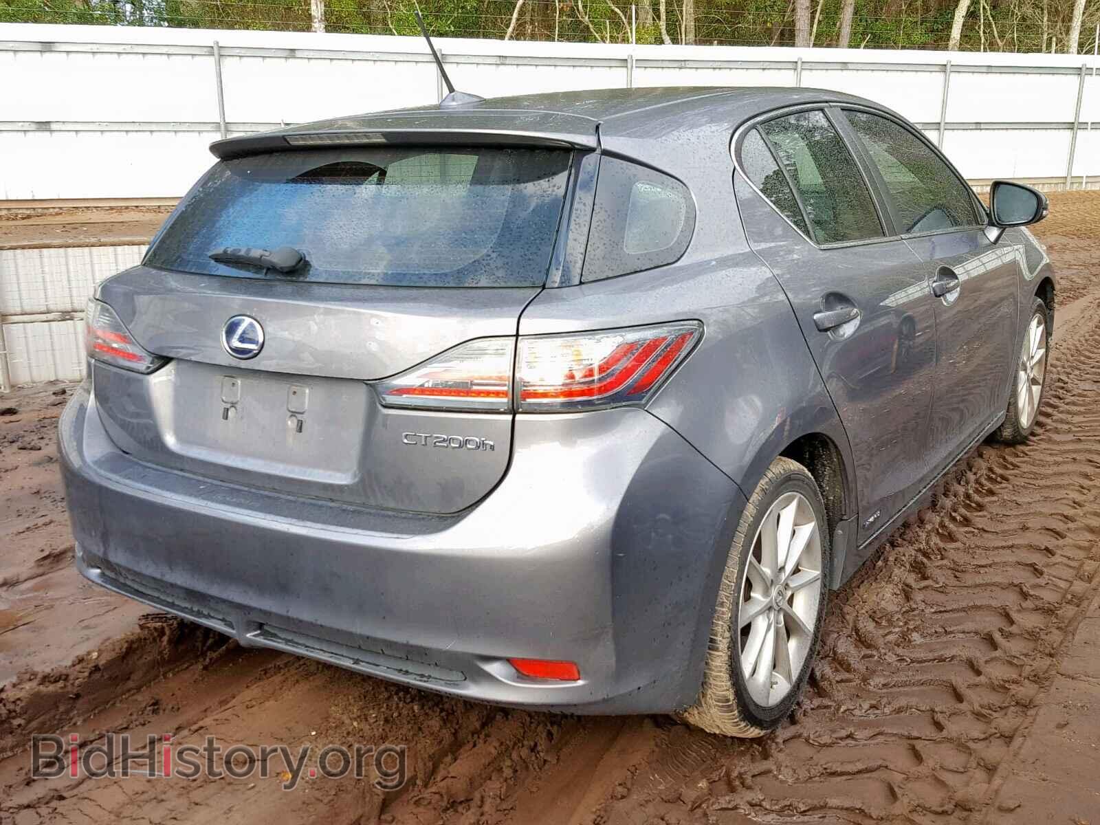 2012 LEXUS CT 200 - VIN: JTHKD5BH3C2047365 - Фото 4