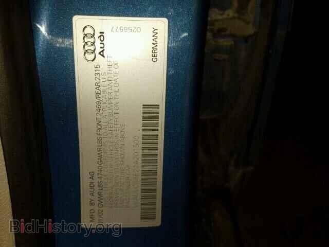 2002 AUDI A4 - VIN: WAULC68E22A201500 - Фото 10