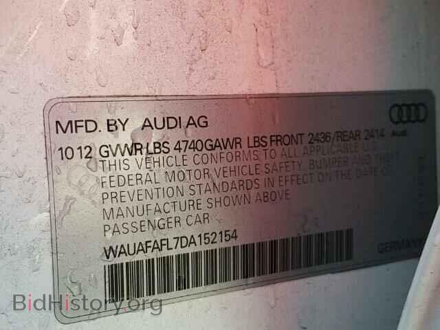 2013 AUDI A4 - VIN: WAUAFAFL7DA152154 - Фото 10