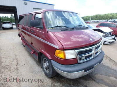 1998 Dodge RAM VAN RAM Wagon, бордовый — VIN 2B4JB25Z6WK126076, Copart
