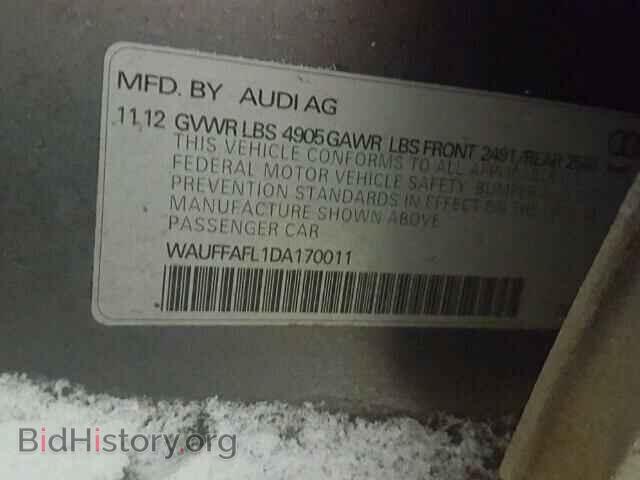 2013 AUDI A4 - VIN: WAUFFAFL1DA170011 - Фото 10