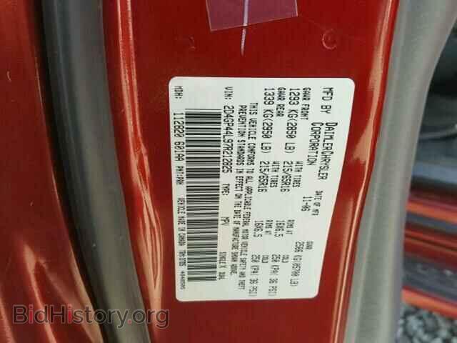 2007 DODGE CARAVAN - VIN: 2D4GP44L97R212825 - Фото 10
