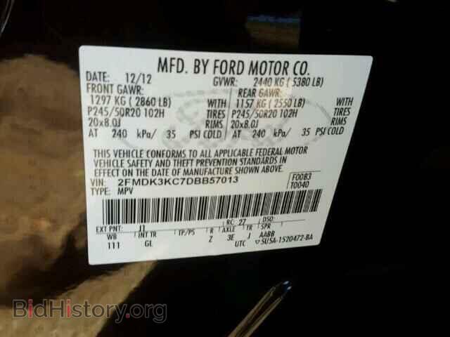 2013 FORD EDGE - VIN: 2FMDK3KC7DBB57013 - Photo 10