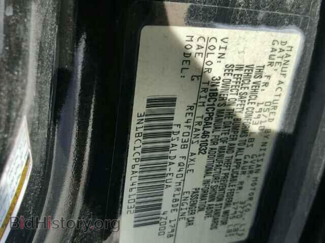2010 NISSAN VERSA - VIN: 3N1BC1CP6AL461032 - Фото 10