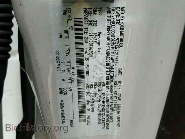 2012 FORD FOCUS - VIN: 1FAHP3H27CL424774 - Photo 10