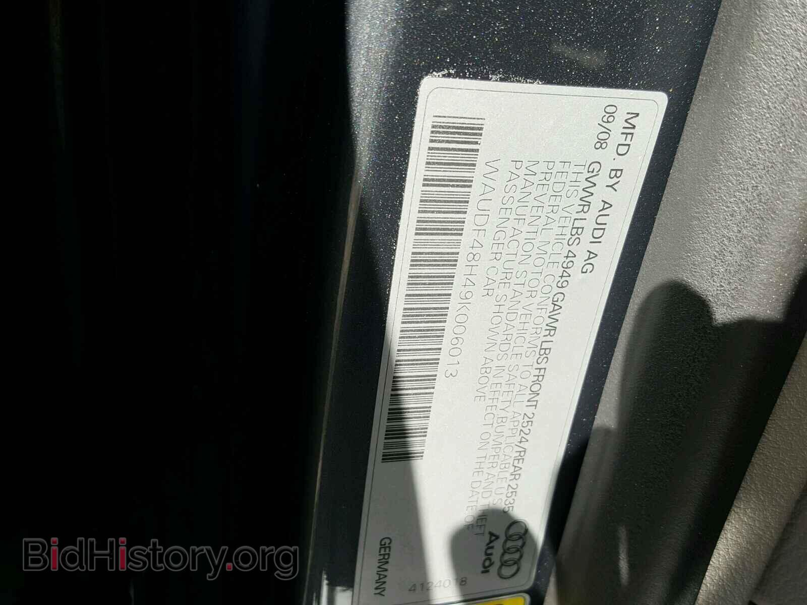 2009 AUDI A4 - VIN: WAUDF48H49K006013 - Фото 10
