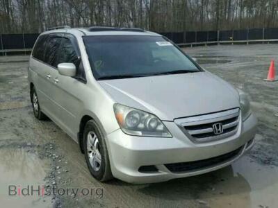 2005 Honda ODYSSEY Odyssey EX, gold — VIN 5FNRL38785B060232, Copart