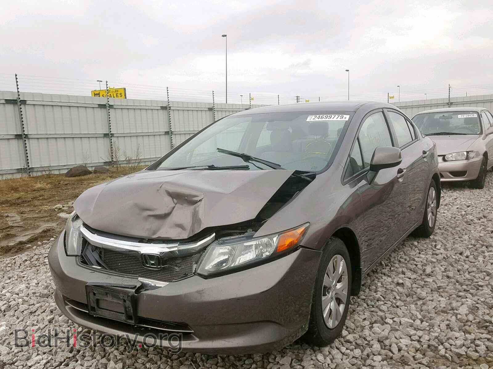 2012 HONDA CIVIC LX - VIN: 19XFB2F59CE054640 - Фото 2