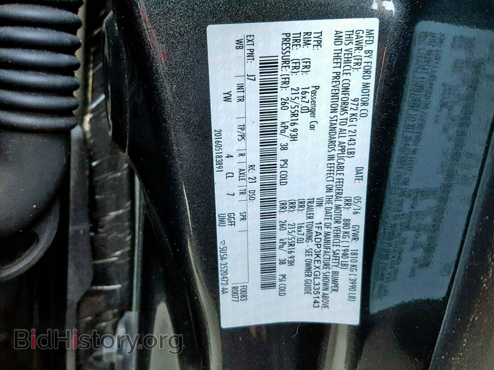 2016 FORD FOCUS SE - VIN: 1FADP3KEXGL335143 - Фото 10