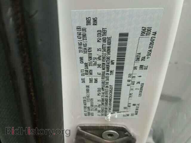2013 FORD ESCAPE - VIN: 1FMCU0H98DUC85237 - Фото 10