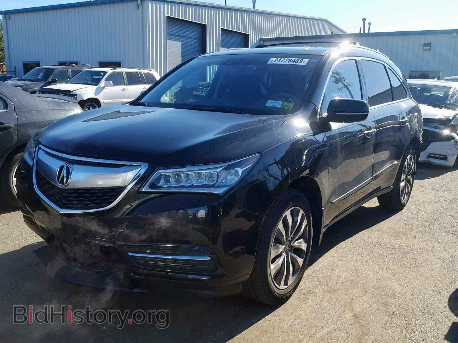 2014 ACURA MDX - VIN: 5FRYD4H45EB019799 - Фото 2