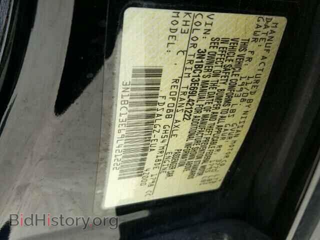 2009 NISSAN VERSA - VIN: 3N1BC13E69L421222 - Фото 10