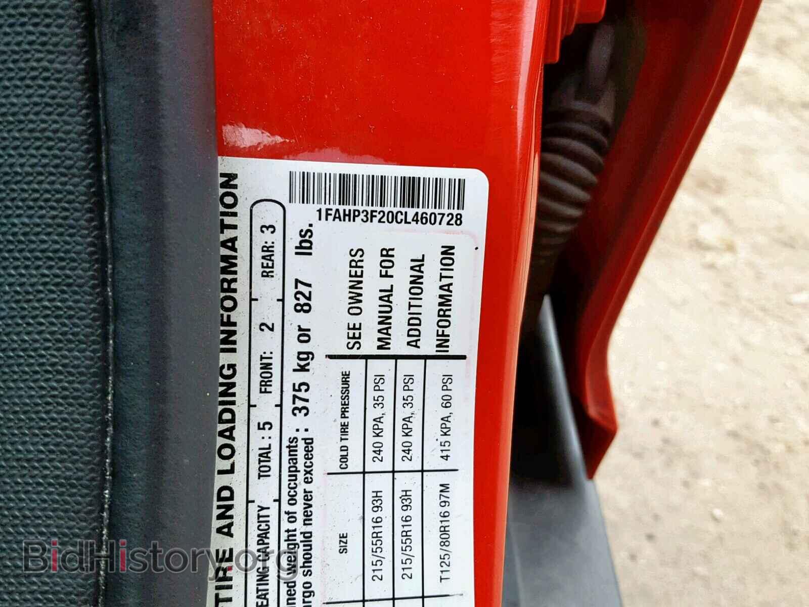 2012 FORD FOCUS SE - VIN: 1FAHP3F20CL460728 - Фото 10