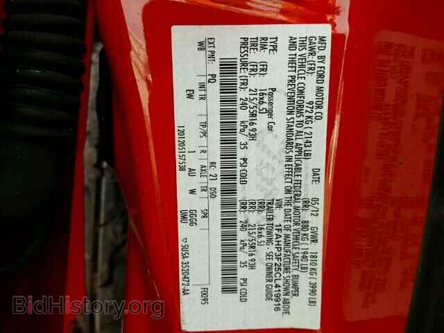 2012 FORD FOCUS - VIN: 1FAHP3F25CL419916 - Фото 10