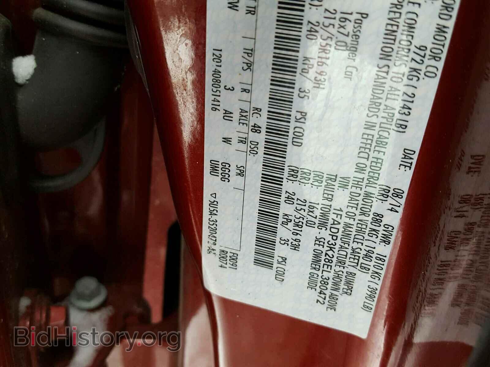 2014 FORD FOCUS - VIN: 1FADP3K28EL380472 - Photo 10