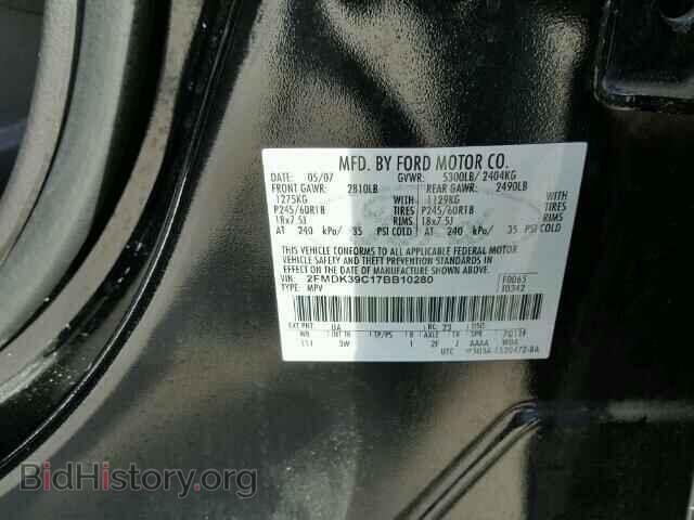 2007 FORD EDGE - VIN: 2FMDK39C17BB10280 - Photo 10