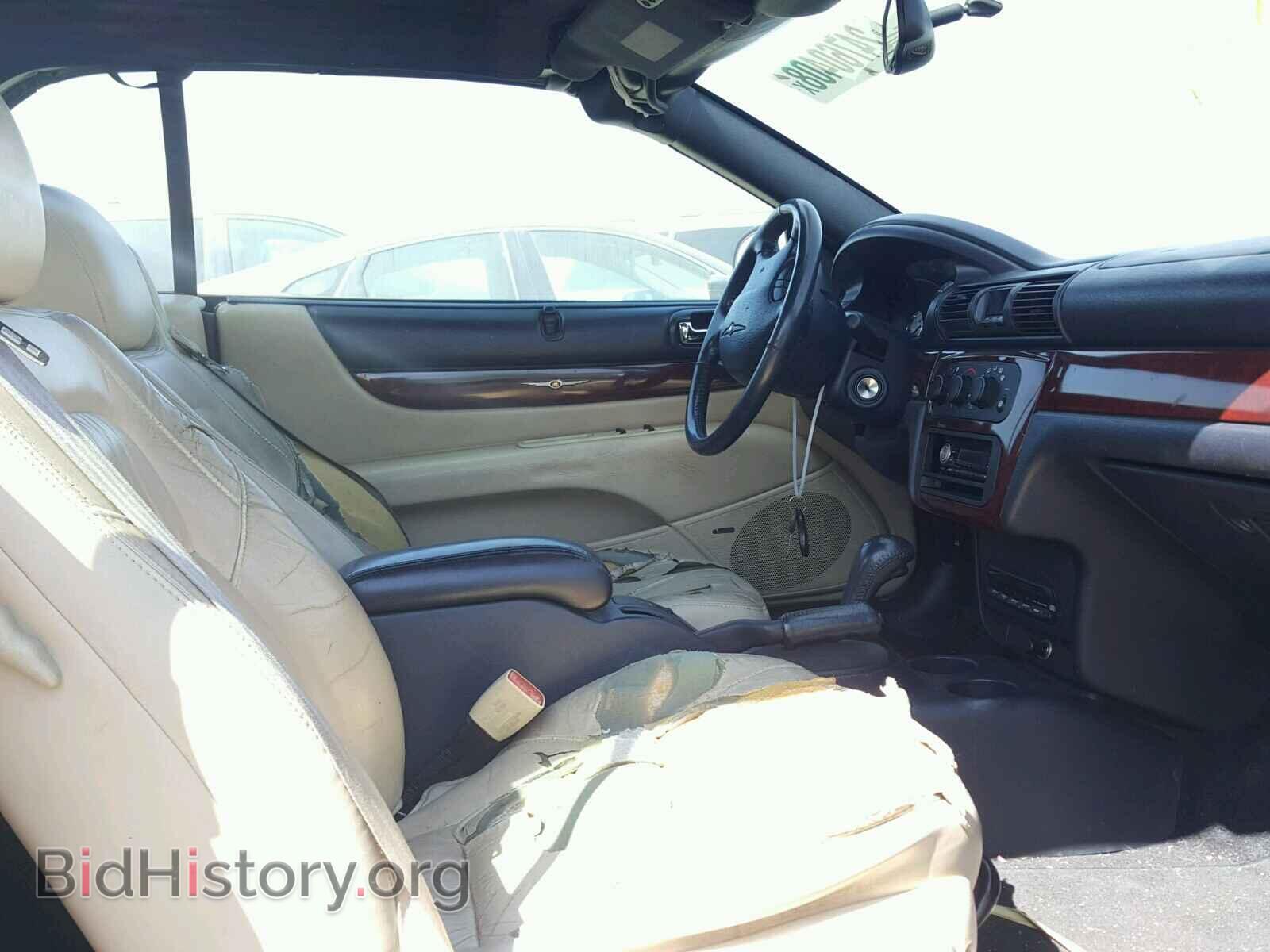 2001 CHRYSLER SEBRING - VIN: 1C3EL65U41N586643 - Фото 5