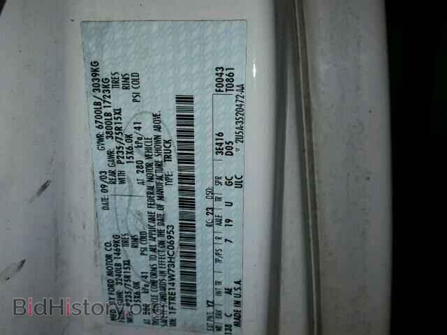 2003 FORD ECONOLINE - VIN: 1FTRE14W73HC06953 - Фото 10
