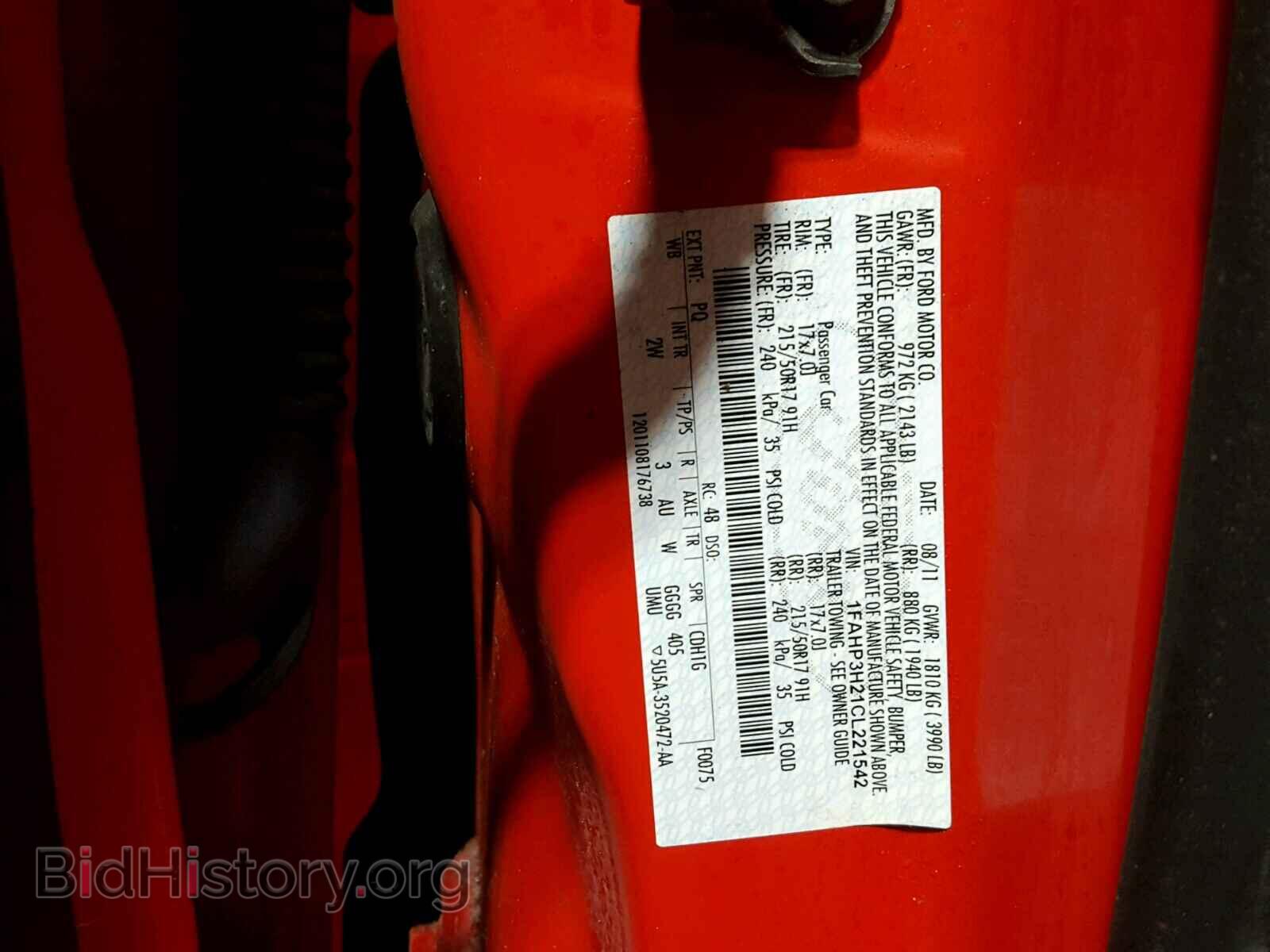 2012 FORD FOCUS - VIN: 1FAHP3H21CL221542 - Photo 10