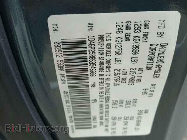 2006 DODGE CARAVAN - VIN: 1D4GP25R86B546090 - Фото 10