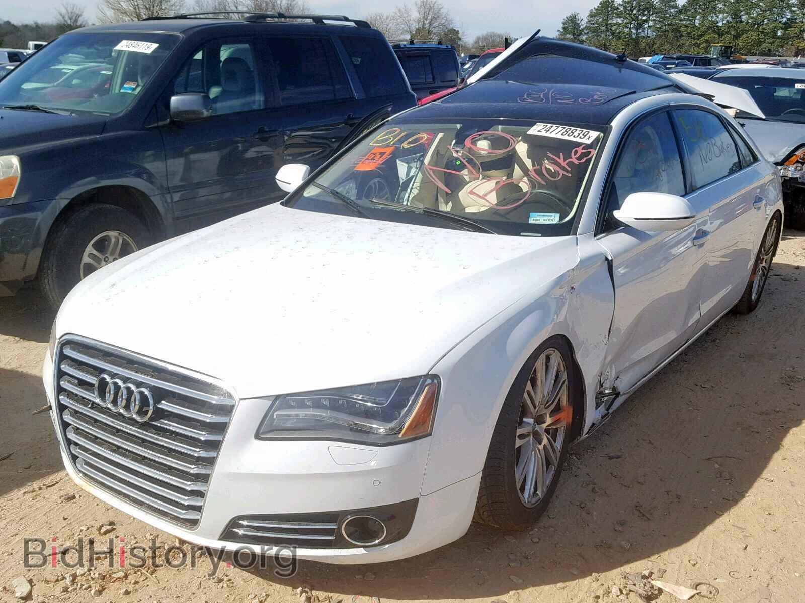 2014 AUDI A8 - VIN: WAURGAFD7EN003780 - Фото 2