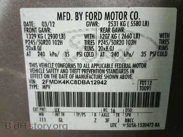 2013 FORD EDGE - VIN: 2FMDK4KC8DBA12942 - Photo 10