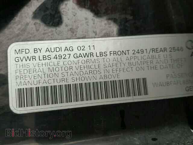2011 AUDI A4 - VIN: WAUBFAFL8BN042210 - Фото 10