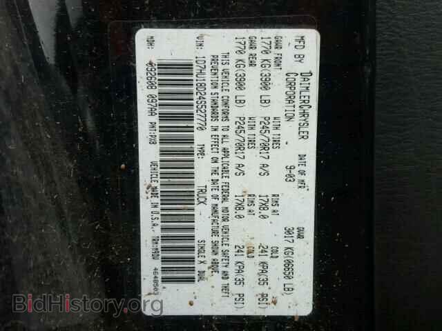 2004 DODGE RAM 1500 - VIN: 1D7HU18D24S527770 - Photo 10