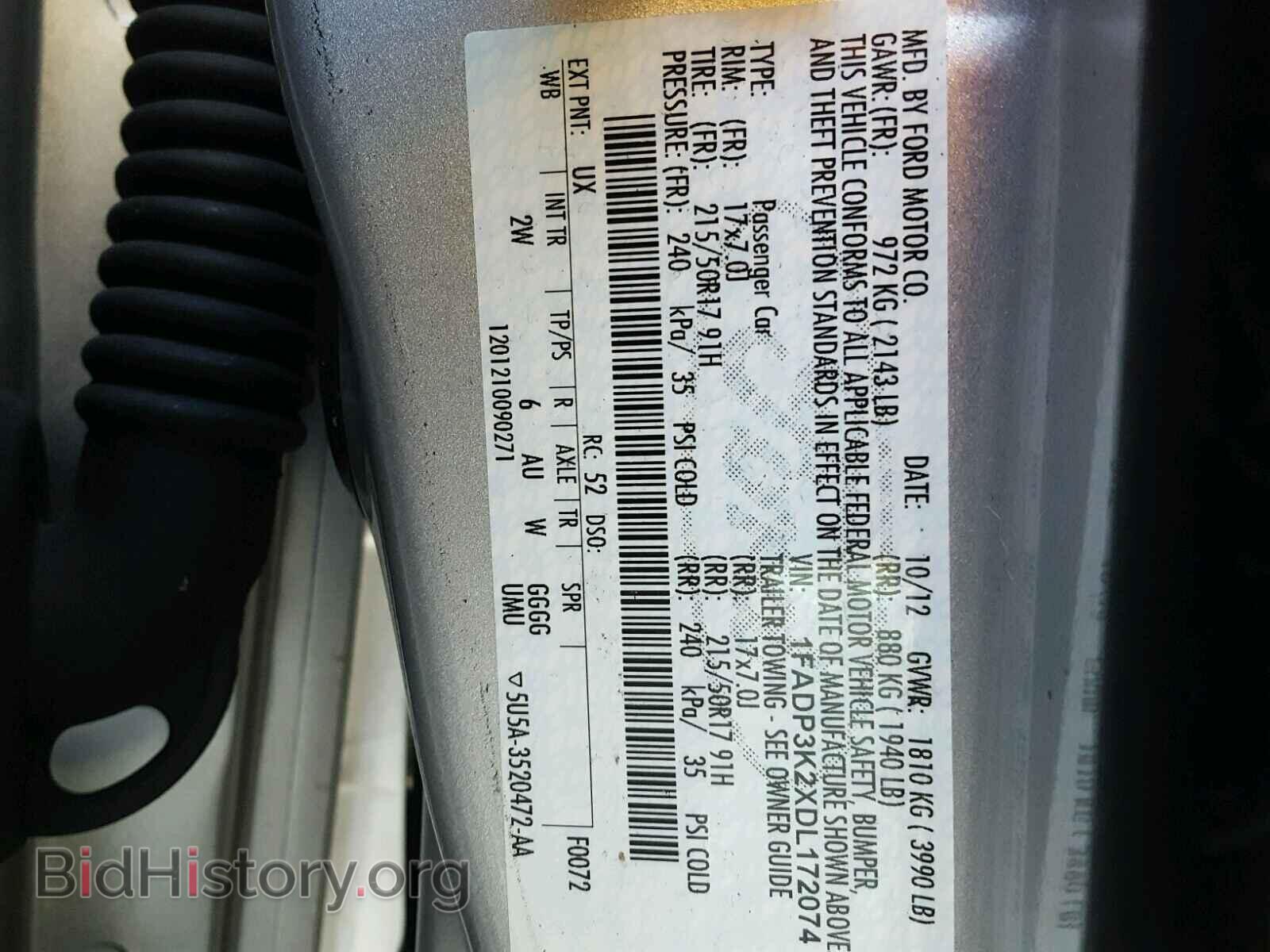 2013 FORD FOCUS - VIN: 1FADP3K2XDL172074 - Photo 10