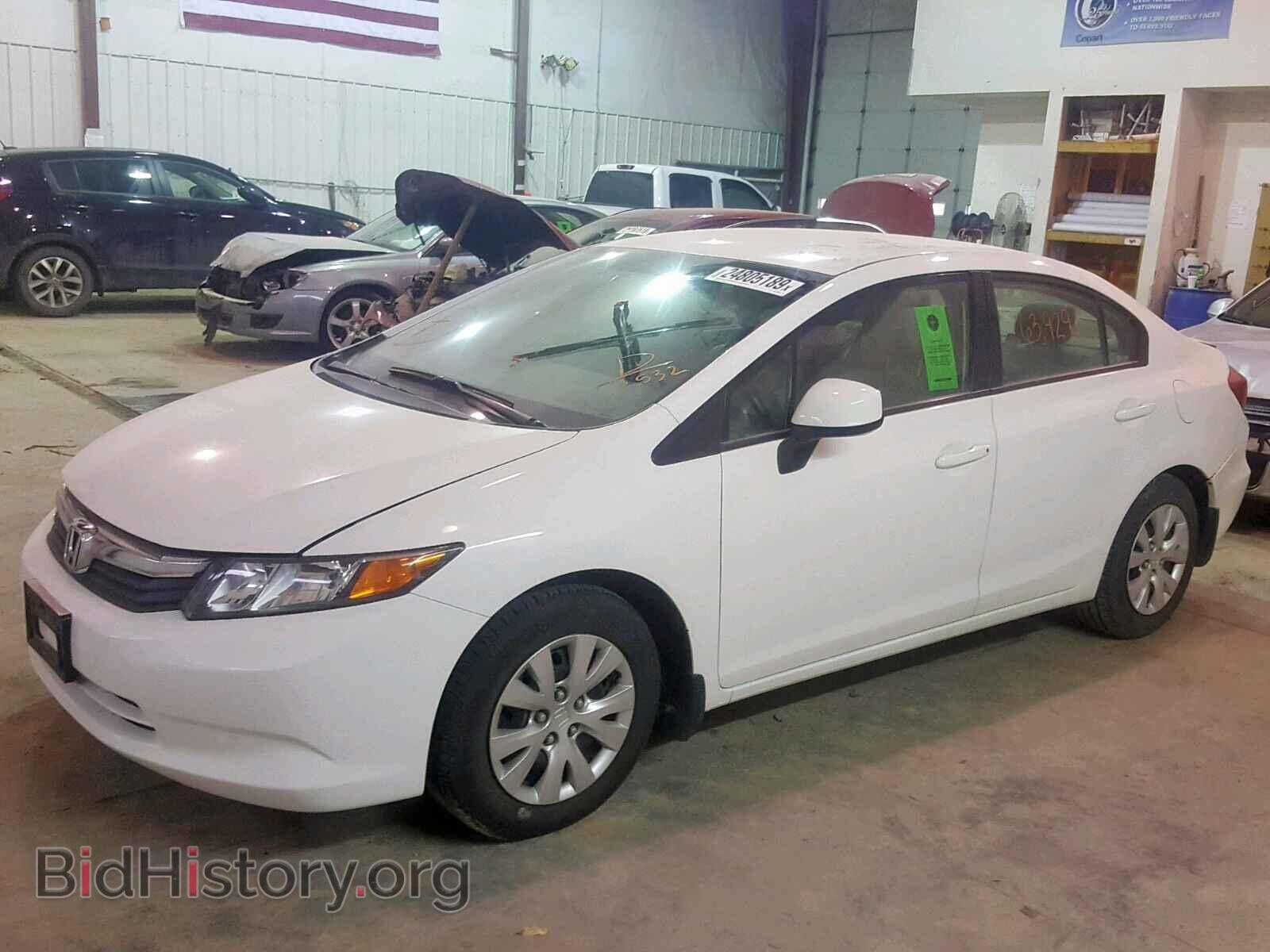2012 HONDA CIVIC LX - VIN: 2HGFB2F53CH592532 - Фото 2
