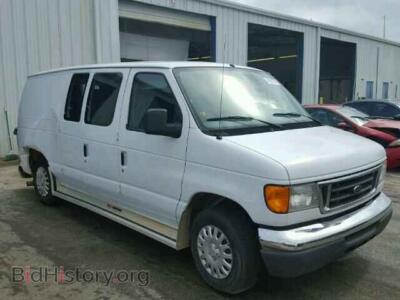 2006 Ford ECONOLINE, white — VIN 1FTRE14L36DA45924, Copart