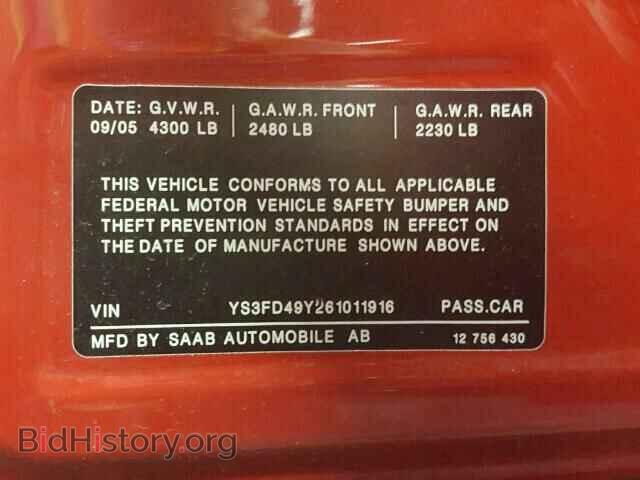 2006 SAAB 9 3 - VIN: YS3FD49Y261011916 - Photo 10