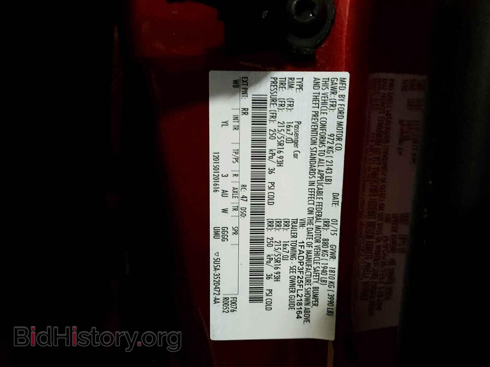 2015 FORD FOCUS - VIN: 1FADP3F25FL218164 - Фото 10