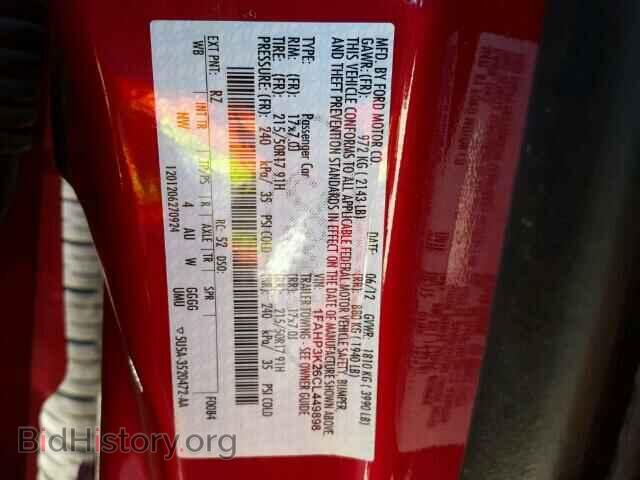 2012 FORD FOCUS - VIN: 1FAHP3K26CL449898 - Фото 10