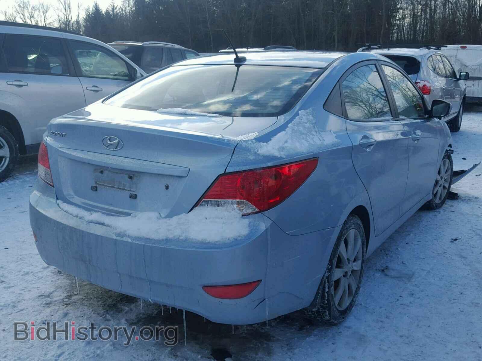 2012 HYUNDAI ACCENT - VIN: KMHCU4AE7CU253943 - Фото 4