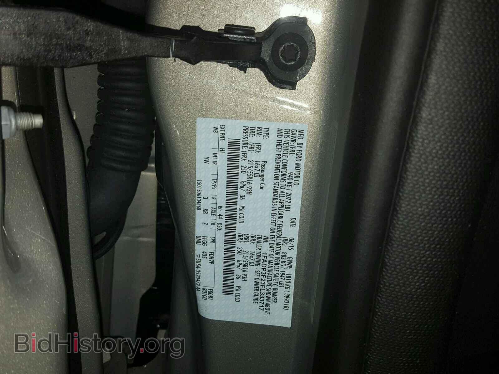 2015 FORD FOCUS - VIN: 1FADP3F23FL333717 - Фото 10