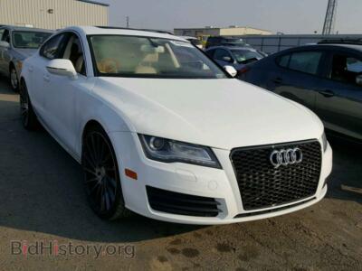 2012 Audi A7 A7 Prestig, white — VIN WAUSGAFC8CN023848, Copart