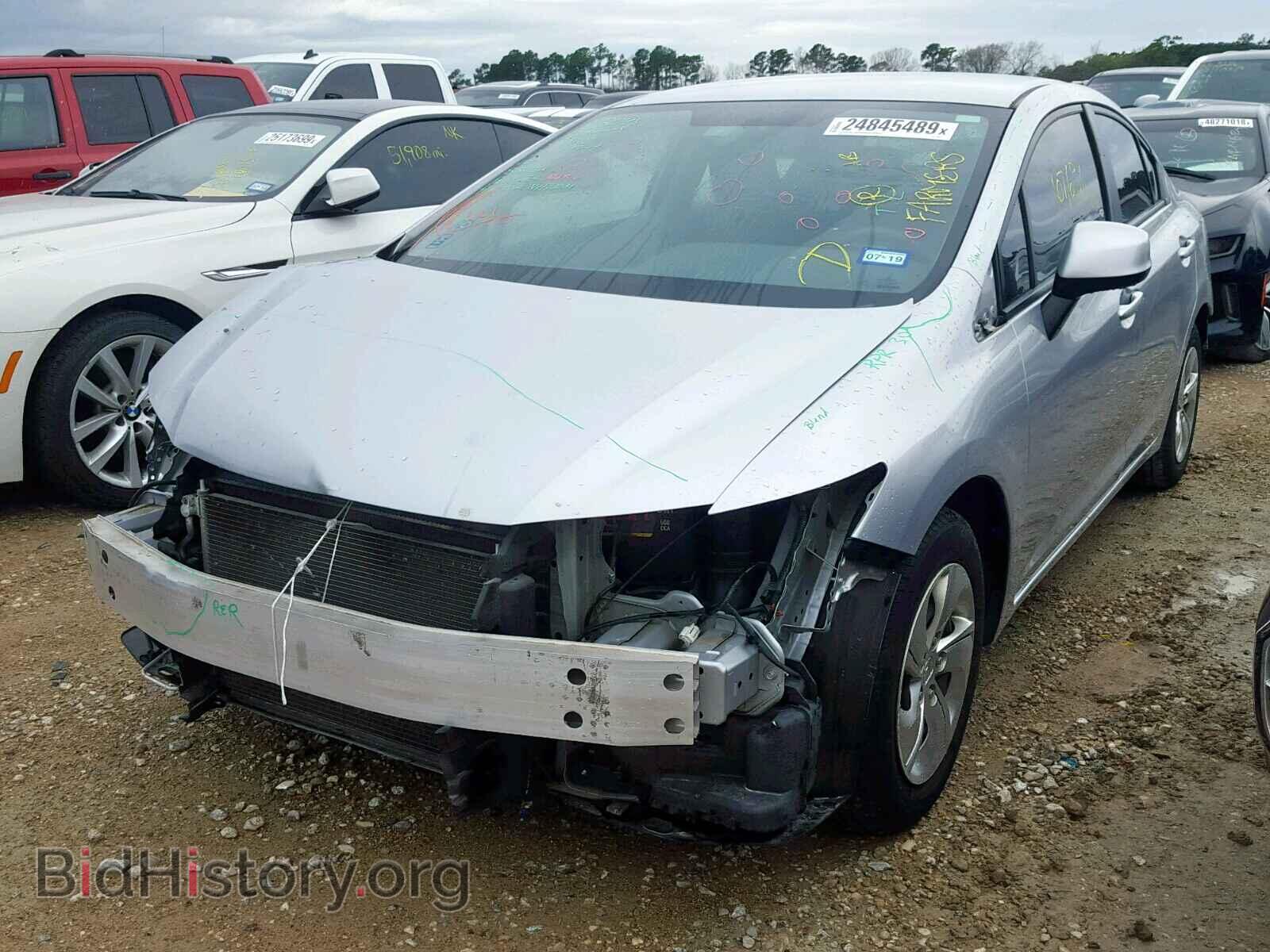 2013 HONDA CIVIC LX - VIN: 2HGFB2F50DH567413 - Фото 2