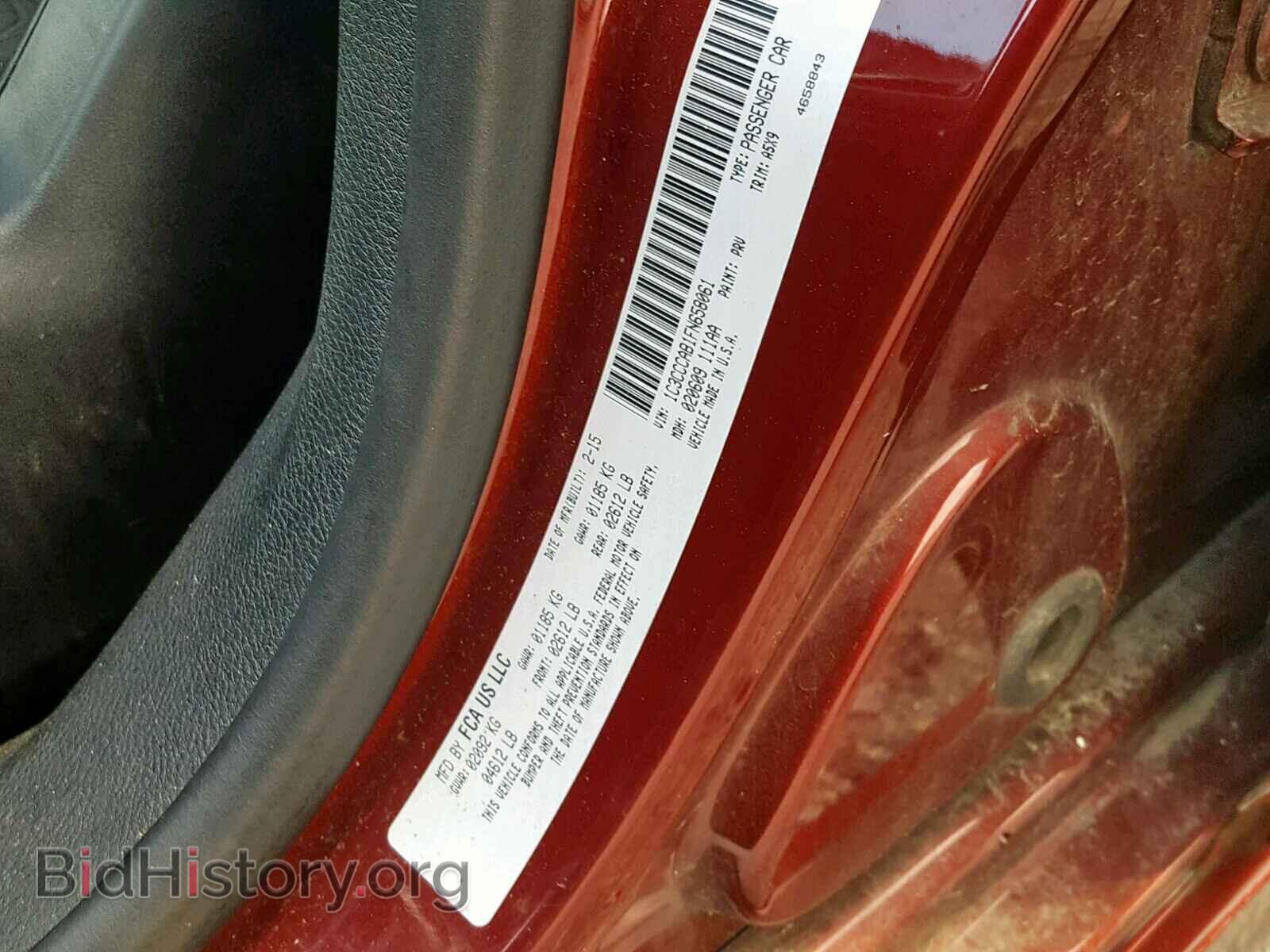 2015 CHRYSLER 200 - VIN: 1C3CCCAB1FN658061 - Фото 10