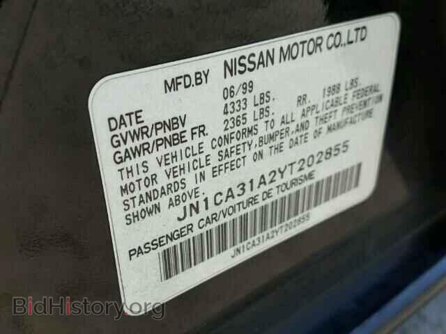 2000 NISSAN MAXIMA - VIN: JN1CA31A2YT202855 - Фото 10