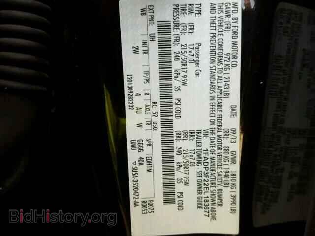 2014 FORD FOCUS - VIN: 1FADP3F22EL183677 - Фото 10