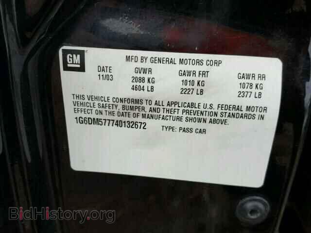 2004 CADILLAC CTS - VIN: 1G6DM577740132672 - Photo 10