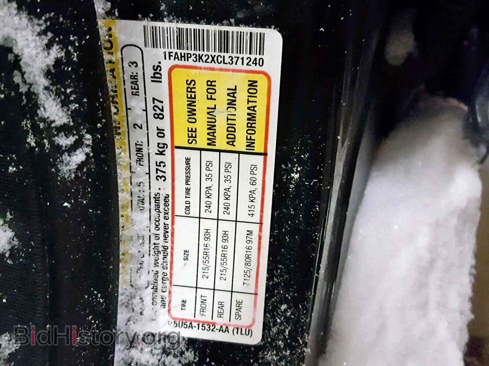 2012 FORD FOCUS SE - VIN: 1FAHP3K2XCL371240 - Фото 10