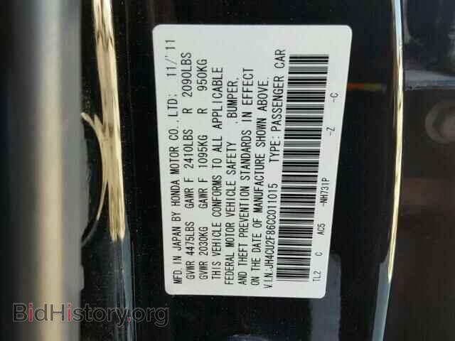 2012 ACURA TSX - VIN: JH4CU2F86CC011015 - Фото 10