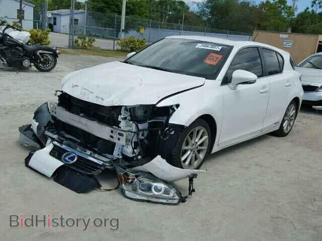 2012 LEXUS CT 200 - VIN: JTHKD5BHXC2093131 - Фото 2