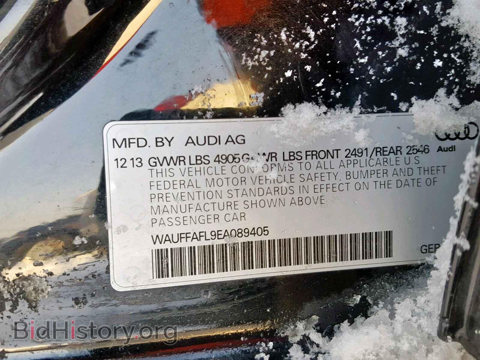 2014 AUDI A4 - VIN: WAUFFAFL9EA089405 - Photo 10
